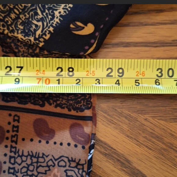 90s vintage women's paisley short sleeve button-up shirt size 24 - Picture 4 of 6